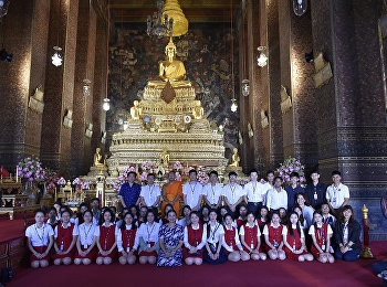 Transfer students from Guilin University
of Aerospace Technology, China Visit the
Temple of the Emerald Buddha (Wat Pho)
Phra Pathom Chedi and Jadead Technique